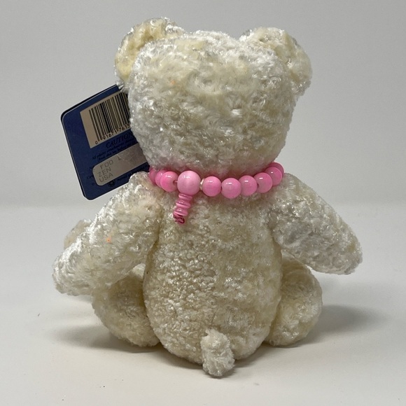 NWT Fiesta Foo White Love Bear With Pink Quartz Power Bead Bracelet - Picture 3 of 7